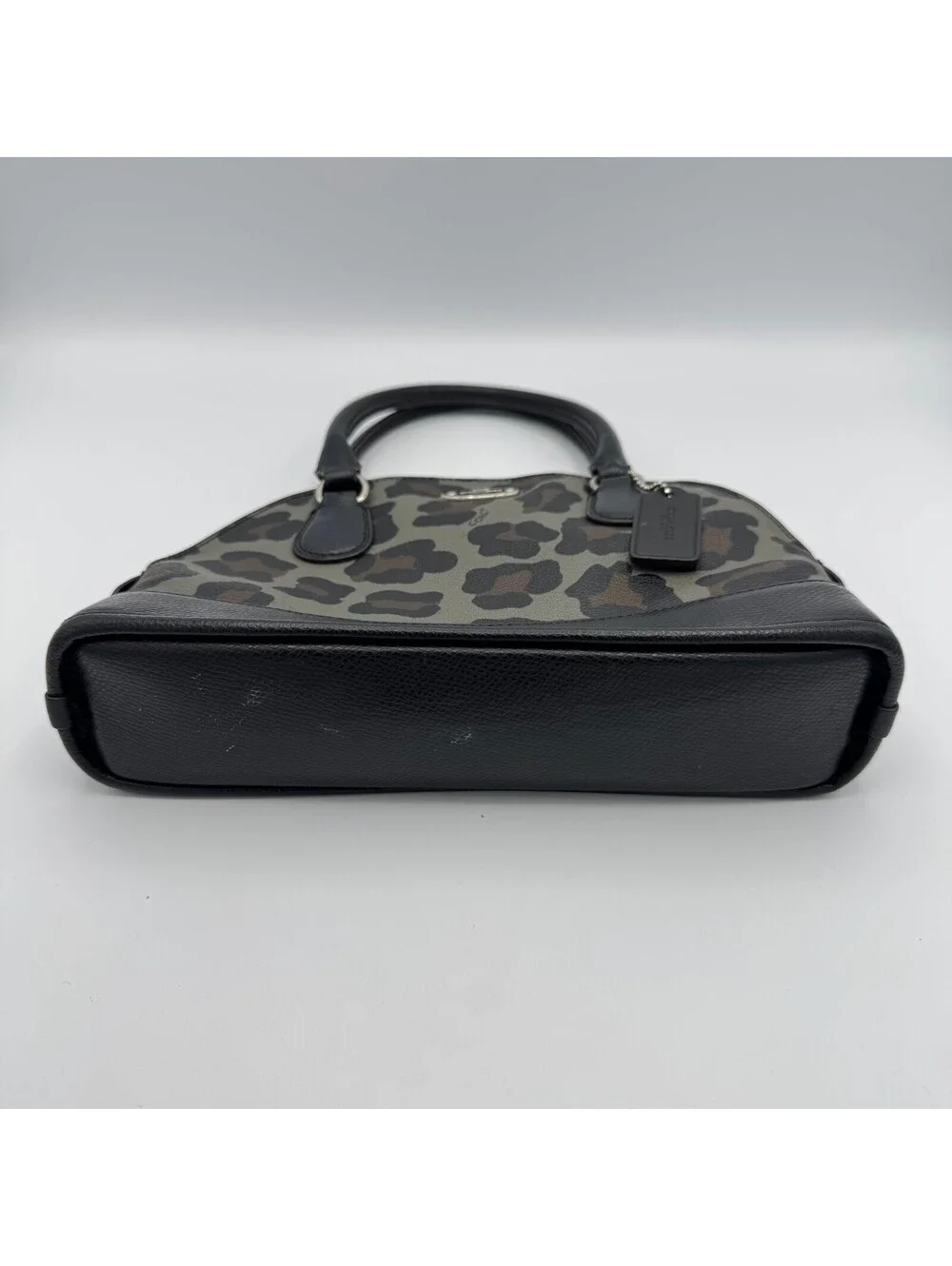 Coach Black Leopard Print Handbag